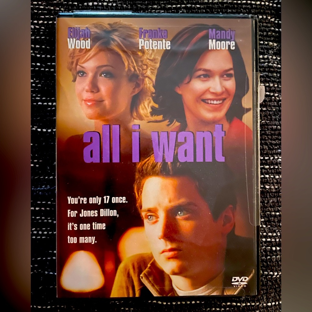 ☘️ All I Want DVD Like NEW - Elija Wood, Mandy Moore, F Potente, Eliz Perkins